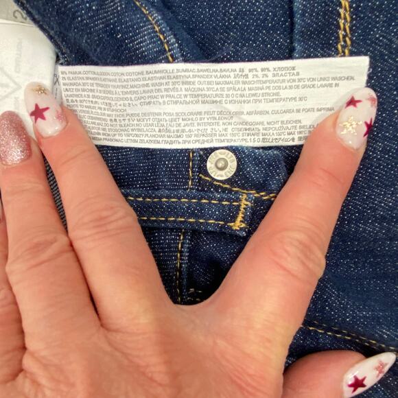 Women's LTB JNS Alanis Mid Rise Super Slim Jeans 5174 Dark Wash size 27 x 32 - Picture 6 of 8